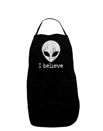 Extraterrestrial - I Believe Distressed Dark Adult Apron by TooLoud-Bib Apron-TooLoud-Black-One-Size-Davson Sales