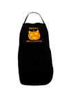 Cat-O-Lantern With Text Plus Size Apron-Bib Apron-TooLoud-Black-Plus-Size-Davson Sales