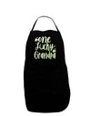 One Lucky Grandpa Shamrock Dark Plus Size Dark Apron-Bib Apron-TooLoud-Black-Plus-Size-Davson Sales