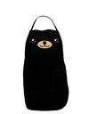 Kyu-T Face - Beartholomew the Teddy Bear Dark Adult Apron-Bib Apron-TooLoud-Black-One-Size-Davson Sales