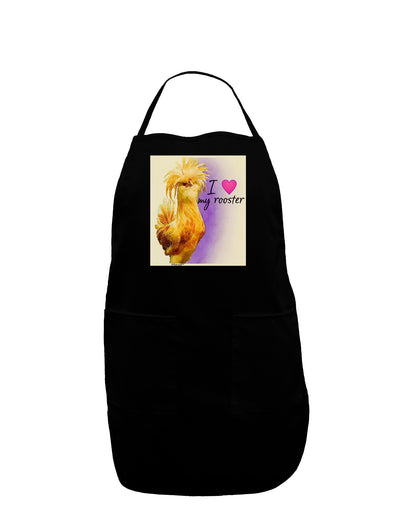 I Heart My Rooster Dark Adult Apron-Wall Clock-TooLoud-Black-One-Size-Davson Sales