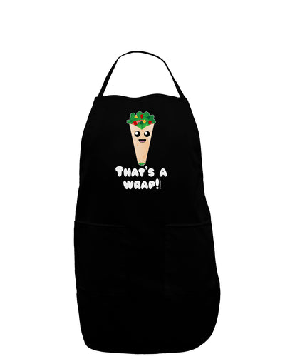 Thats A Wrap Cute Wrap Dark Adult Apron-Bib Apron-TooLoud-Black-One-Size-Davson Sales