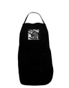 Creepy Black Bear Dark Adult Apron-Bib Apron-TooLoud-Black-One-Size-Davson Sales