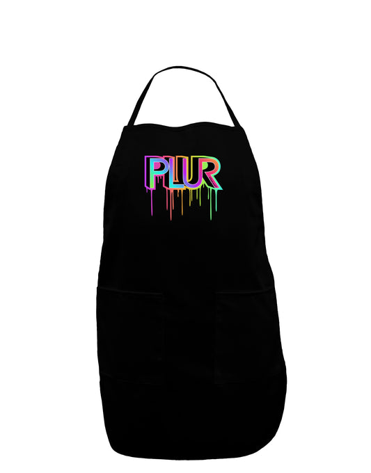 PLUR Paint Dark Adult Apron-Bib Apron-TooLoud-Black-One-Size-Davson Sales