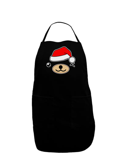 Kyu-T Face Beartholomew Santa Boy Bear Dark Adult Apron-Bib Apron-TooLoud-Black-One-Size-Davson Sales