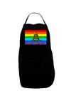 LGBT Rainbow Gadsden Flag Freedom Dark Adult Apron-Bib Apron-TooLoud-Black-One-Size-Davson Sales