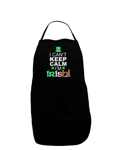 I Can't Keep Calm I'm Irish Dark Adult Apron-Bib Apron-TooLoud-Black-One-Size-Davson Sales