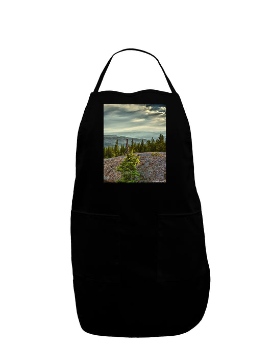 Nature Photography - Pine Kingdom Dark Adult Apron by-Bib Apron-TooLoud-Black-One-Size-Davson Sales