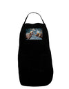 Two Bighorn Rams Dark Adult Apron-Bib Apron-TooLoud-Black-One-Size-Davson Sales