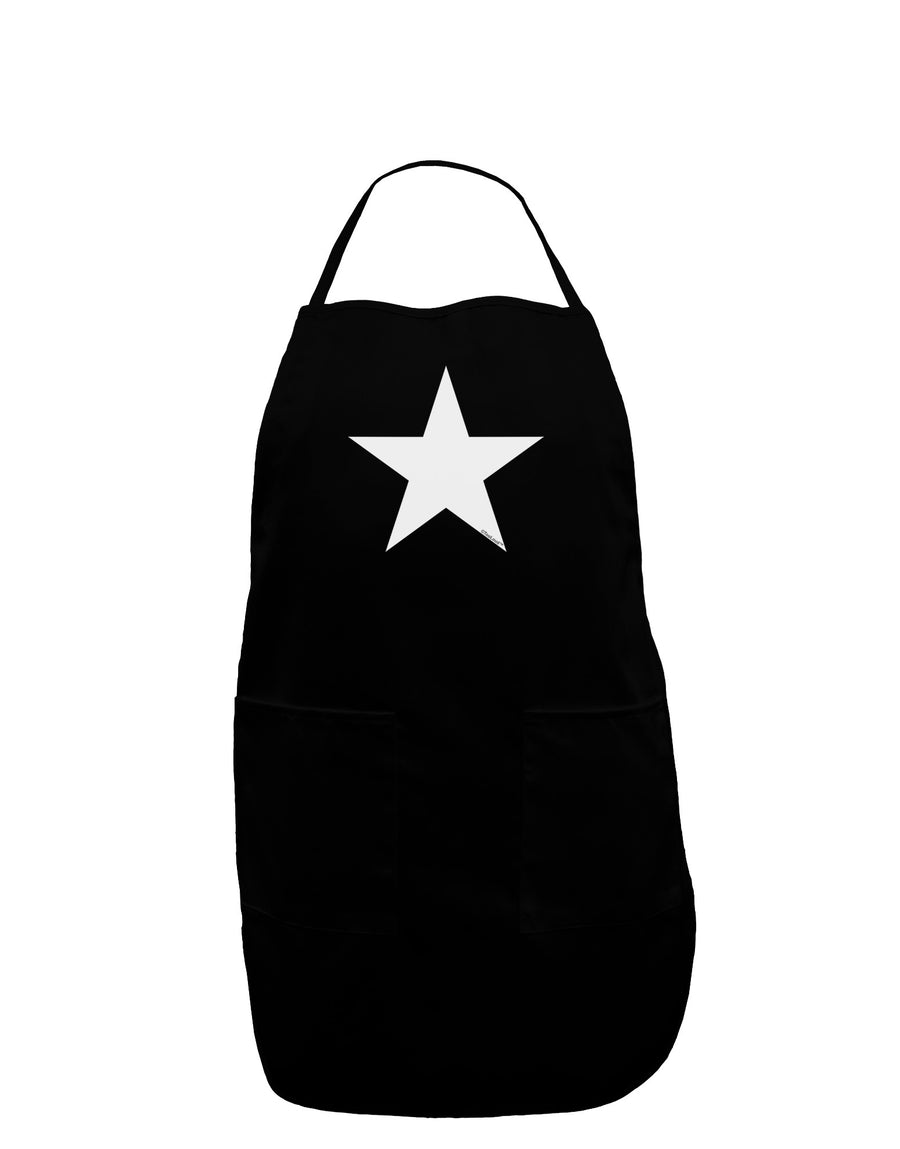 White Star Plus Size Apron-Bib Apron-TooLoud-Black-Plus-Size-Davson Sales