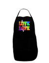 Love Is Love Lesbian Pride Dark Adult Apron-Bib Apron-TooLoud-Black-One-Size-Davson Sales