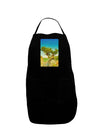 Colorado Tree Watercolor Dark Adult Apron-Bib Apron-TooLoud-Black-One-Size-Davson Sales