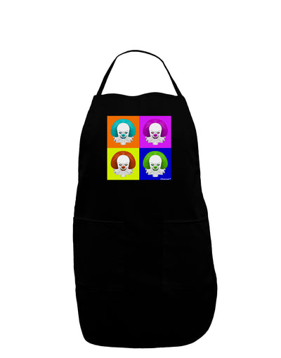 Clown Face Pop Art Dark Adult Apron-Bib Apron-TooLoud-Black-One-Size-Davson Sales