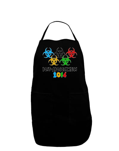 Post-Apocolympics 2014 - Zombie Dark Adult Apron-Bib Apron-TooLoud-Black-One-Size-Davson Sales