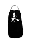 Cute Witch on Broom Silhouette Halloween Dark Adult Apron-Bib Apron-TooLoud-Black-One-Size-Davson Sales