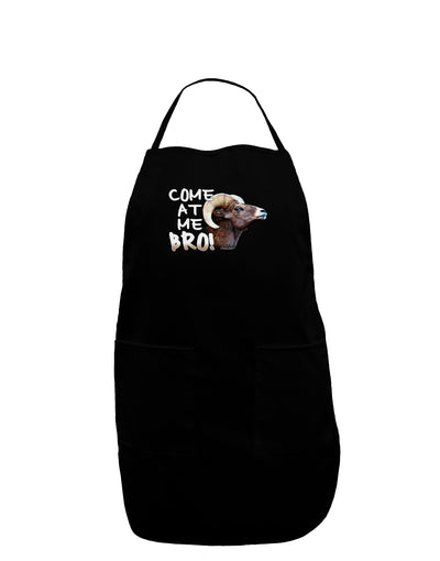 Come At Me Bro Big Horn Dark Adult Apron-Bib Apron-TooLoud-Black-One-Size-Davson Sales