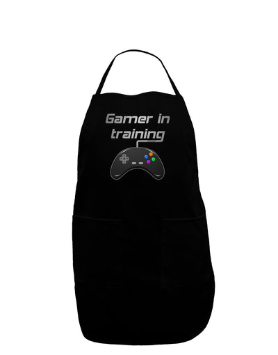 Gamer In Training Color Dark Adult Apron-Bib Apron-TooLoud-Black-One-Size-Davson Sales