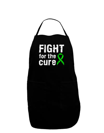 Fight for the Cure - Lime Green Ribbon Lyme Disease Dark Adult Apron-Bib Apron-TooLoud-Black-One-Size-Davson Sales