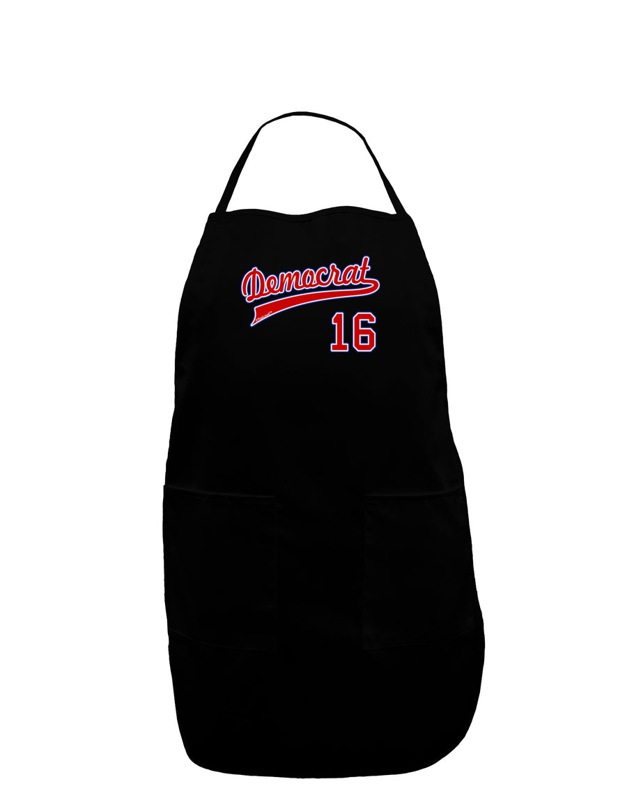 Democrat Jersey 16 Plus Size Apron-Bib Apron-TooLoud-Black-Plus-Size-Davson Sales