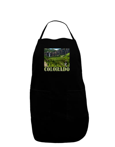 Beautiful Cliffs Colorado Dark Adult Apron by-Bib Apron-TooLoud-Black-One-Size-Davson Sales