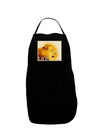 Lion Watercolor 3 Text Dark Adult Apron-Bib Apron-TooLoud-Black-One-Size-Davson Sales