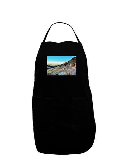 CO Rockies View Dark Adult Apron-Bib Apron-TooLoud-Black-One-Size-Davson Sales