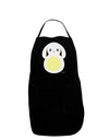 Cute Bunny with Floppy Ears - Yellow Dark Adult Apron by TooLoud-Bib Apron-TooLoud-Black-One-Size-Davson Sales