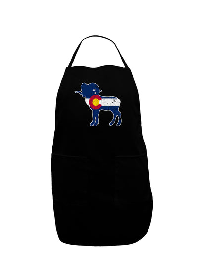 Grunge Colorado Emblem Flag Adult Apron-Bib Apron-TooLoud-Black-One-Size-Davson Sales