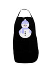 Cute Snowman With Hat and Scarf Christmas Dark Adult Apron-Bib Apron-TooLoud-Black-One-Size-Davson Sales