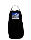 Bighorn Ram Text Plus Size Apron-Bib Apron-TooLoud-Black-Plus-Size-Davson Sales