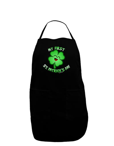 My First St. Patrick's Day Dark Adult Apron-Bib Apron-TooLoud-Black-One-Size-Davson Sales