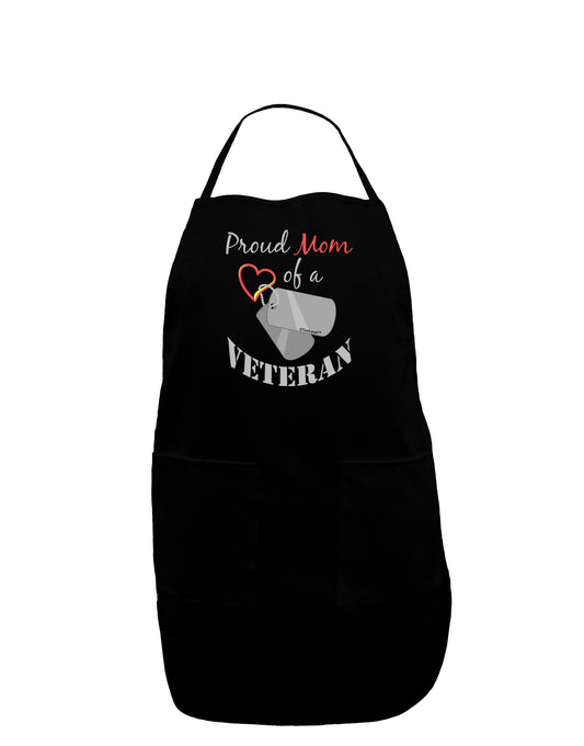 Mom of Veteran Dark Adult Apron-Bib Apron-TooLoud-Black-One-Size-Davson Sales