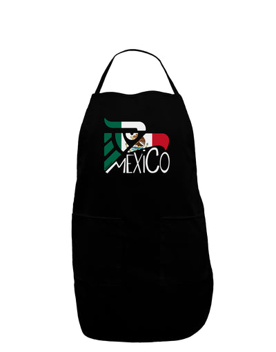 Mexico Eagle Symbol - Mexican Flag - Mexico Dark Adult Apron by TooLoud-Bib Apron-TooLoud-Black-One-Size-Davson Sales