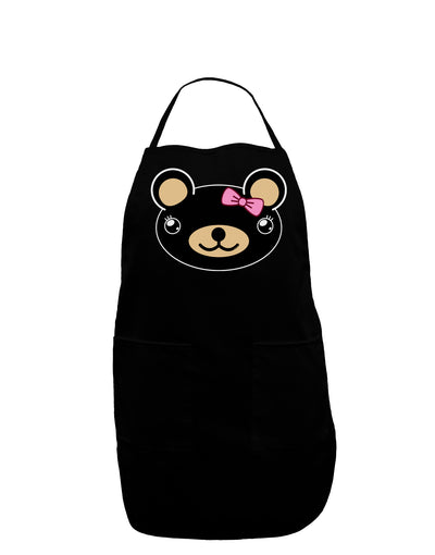 Kyu-T Head - Night Beartholomea Girl Teddy Bear Dark Adult Apron-Bib Apron-TooLoud-Black-One-Size-Davson Sales