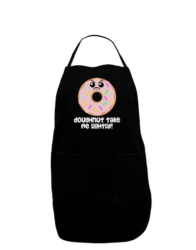 Doughnut - Doughnut Take Me Lightly Dark Adult Apron by TooLoud-Bib Apron-TooLoud-Black-One-Size-Davson Sales