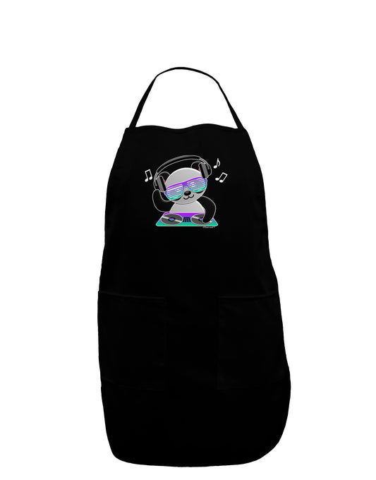 Panda DJ Dark Adult Apron-Bib Apron-TooLoud-Black-One-Size-Davson Sales