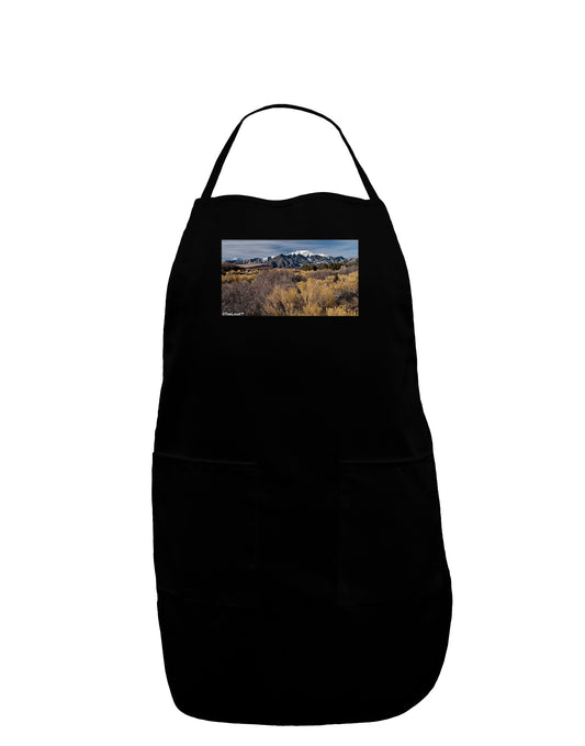Mountain Forest Park Dark Adult Apron-Bib Apron-TooLoud-Black-One-Size-Davson Sales