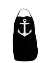 Nautical Sailor Anchor Dark Adult Apron-Bib Apron-TooLoud-Black-One-Size-Davson Sales