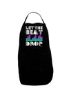 Let the Beat Drop Design Dark Adult Apron by TooLoud-Bib Apron-TooLoud-Black-One-Size-Davson Sales