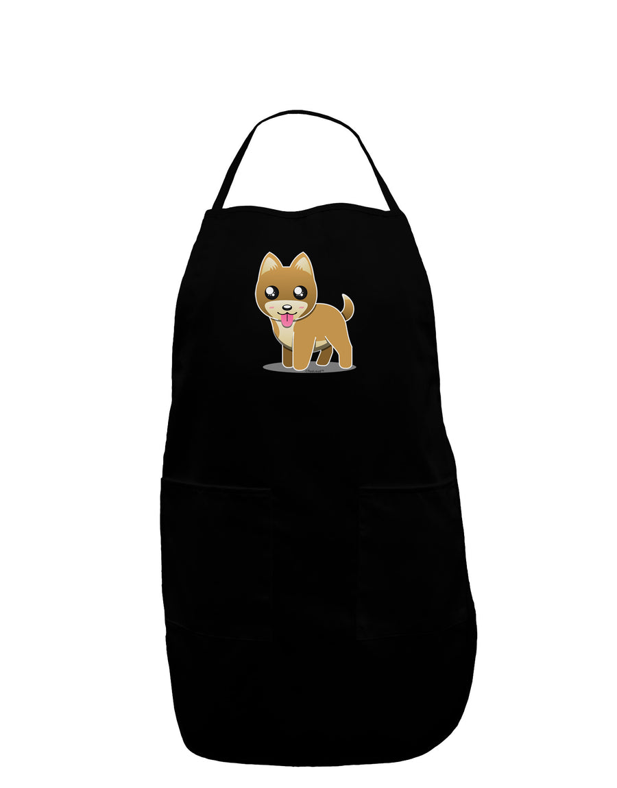 Kawaii Standing Puppy Plus Size Apron-Bib Apron-TooLoud-Black-Plus-Size-Davson Sales