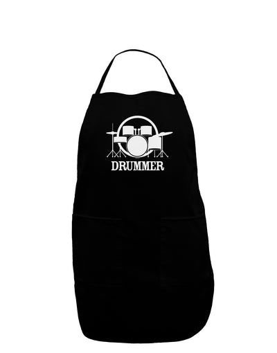 Drummer Dark Adult Apron-Bib Apron-TooLoud-Black-One-Size-Davson Sales