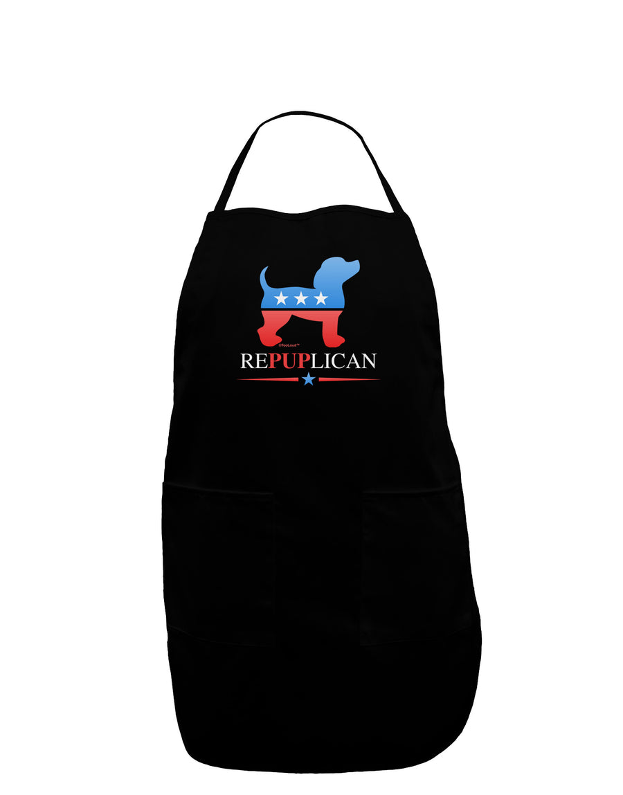 RePUPlican Dark Adult Apron-Bib Apron-TooLoud-Black-One-Size-Davson Sales