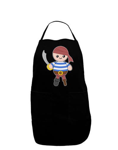 Petey the Pirate - Halloween Dark Adult Apron-Bib Apron-TooLoud-Black-One-Size-Davson Sales