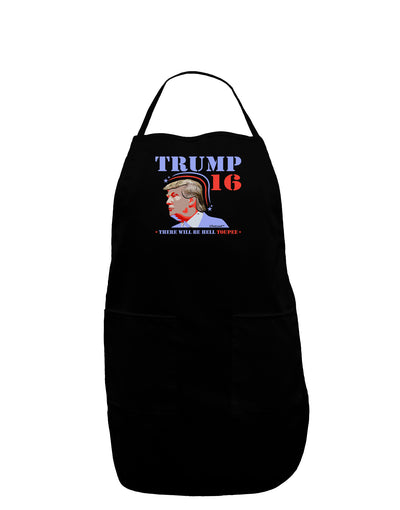 Trump - Hell Toupee Dark Adult Apron-Bib Apron-TooLoud-Black-One-Size-Davson Sales