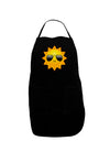 Sun With Sunglasses Dark Dark Adult Apron-Bib Apron-TooLoud-Black-One-Size-Davson Sales