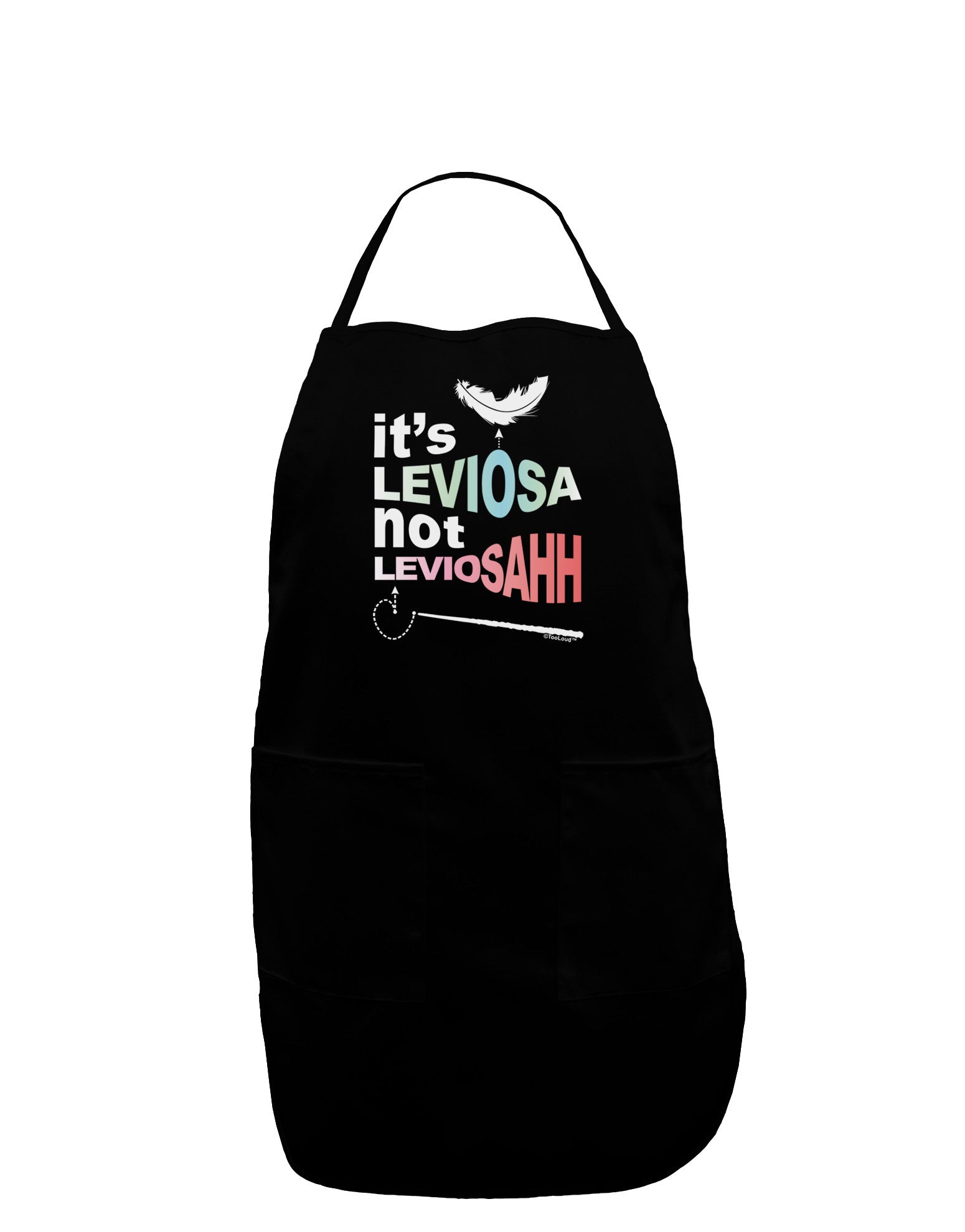 It's LeviOsa not LeviosAHH Plus Size Apron-Bib Apron-TooLoud-Black-Plus-Size-Davson Sales