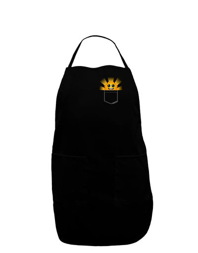 Sunshine In My Pocket Dark Adult Apron-Bib Apron-TooLoud-Black-One-Size-Davson Sales