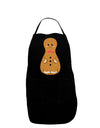 Cute Gingerbread Matryoshka Nesting Doll - Christmas Dark Adult Apron-Bib Apron-TooLoud-Black-One-Size-Davson Sales