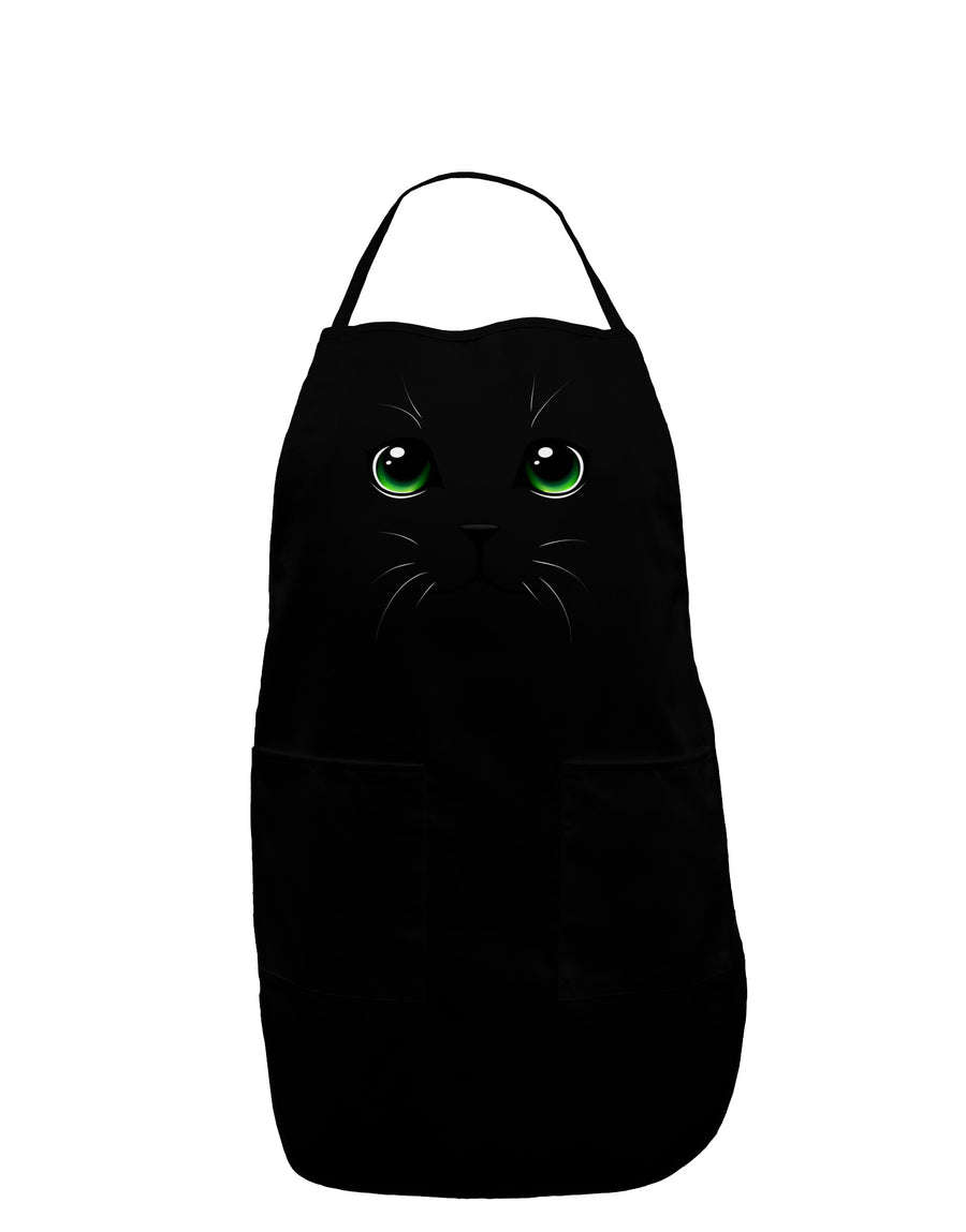 Green-Eyed Cute Cat Face Plus Size Apron-Bib Apron-TooLoud-Black-Plus-Size-Davson Sales