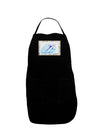 Swordfish Watercolor Dark Adult Apron-Bib Apron-TooLoud-Black-One-Size-Davson Sales